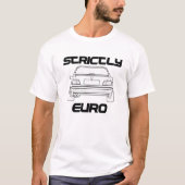 厳しくヨーロッパのBMW E36の白のTシャツ Tシャツ (正面)
