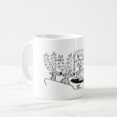 厳しく来られた意気揚々と歩くこと コーヒーマグカップ (正面左)