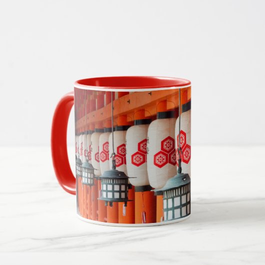 厳島神社内の灯籠 マグカップ (正面左)