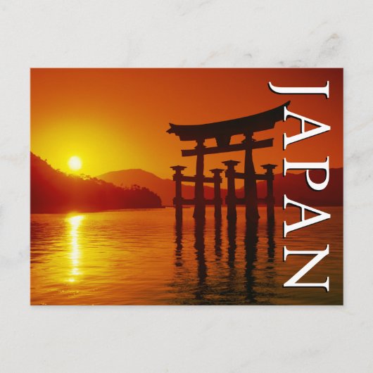 厳島神社大鳥居 |ありがとうございます ポストカード (正面)