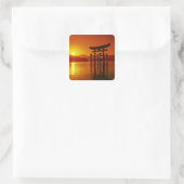 厳島神社大鳥居 宮島 スクエアシール (バッグ)