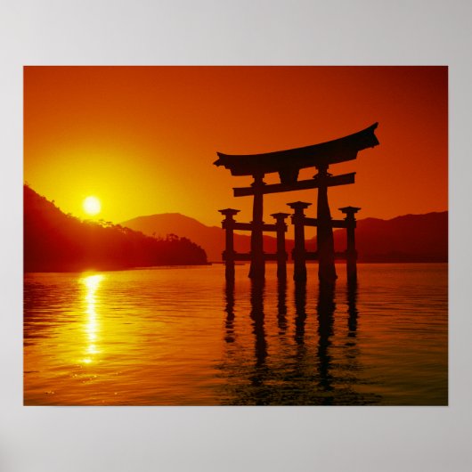 厳島神社大鳥居 宮島 ポスター (正面)