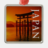 厳島神社大鳥居 |宮島，日本 メタルオーナメント (正面)