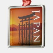 厳島神社大鳥居 |宮島，日本 メタルオーナメント (左)