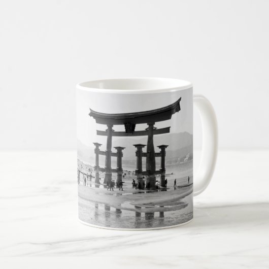 厳島神社大鳥居:日本 コーヒーマグカップ (正面右)