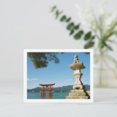 厳島神社大鳥居：日本 ポストカード (スタンド正面)