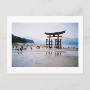 厳島神社大鳥居：日本 ポストカード