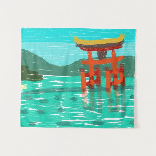 厳島神社 タペストリー (正面(横))