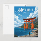 厳島神社 日本 ポストカード (正面/裏面)