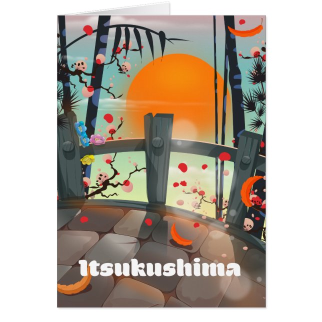 厳島 日本 旅行ポスター (正面)