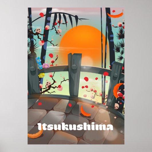 厳島 日本 旅行 ポスター (正面)