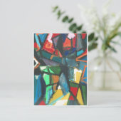 厳格なインテリア(抽象的なインテリア) ポストカード (スタンド正面)