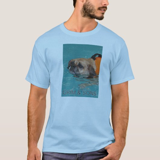厳格な及び息子の顔 Tシャツ (正面)