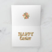 厳粛なイースターの挨拶から上に シーズンカード (内部)