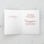 厳粛な宗教上の恵み聖霊 カード (内部)