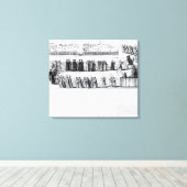 厳粛な模擬行列 キャンバスプリント (インサイチュ (ウッドフロア))