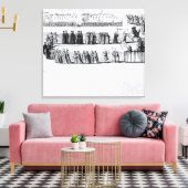 厳粛な模擬行列 キャンバスプリント (インサイチュ (リビング))