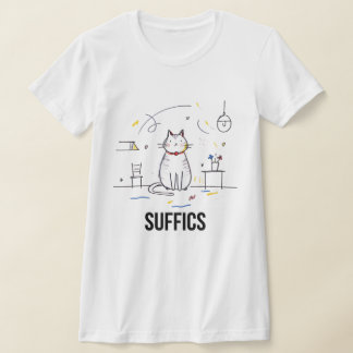 厳粛な猫 | 窒息 Tシャツ