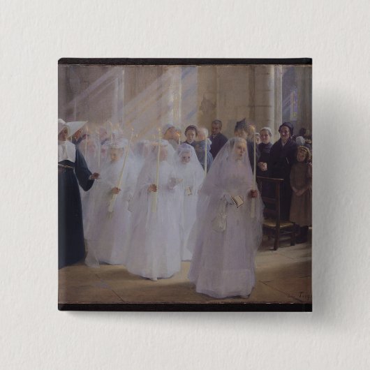 厳粛な聖餐 缶バッジ (正面)