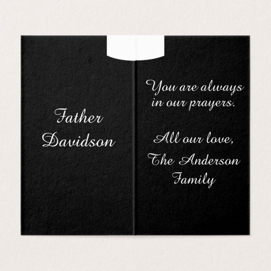 厳粛な調整カード (内部フラット)