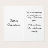 厳粛な調整カード (内部フラット)