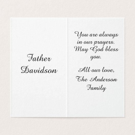 厳粛な調整カード (内部フラット)