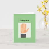 厳粛に誓う カード (黄色い花)