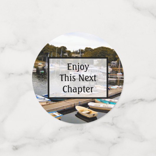 去った魚釣りの退職パーティー コンフェッティ (スモール正面)