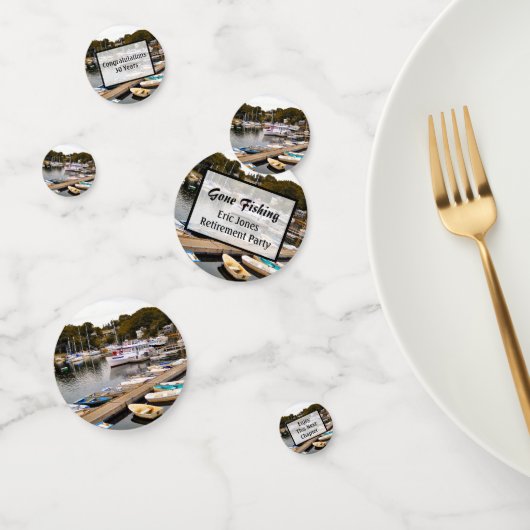 去った魚釣りの退職パーティー コンフェッティ (グループ)