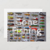 去った魚釣りの退職漁師の贈り物 ポストカード (正面/裏面)