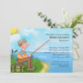 去った魚釣り退職パーティの招待状 招待状 (スタンド正面)