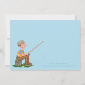 去った魚釣り退職パーティの招待状 招待状 (裏面)