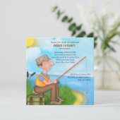 去った魚釣り退職パーティの招待状 招待状 (スタンド正面)