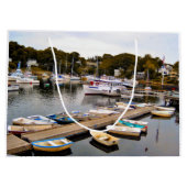 去った魚釣り退職 ラージペーパーバッグ (裏面)