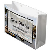去った魚釣り退職 ラージペーパーバッグ (正面アングル)