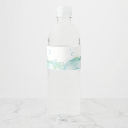 去った魚釣りO-fishをテーマにした誕生日 ペットボトルラベル (裏面)