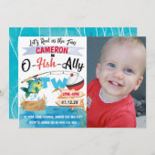 去る魚釣り2nd誕生日フォトO-Fish-Ally 2 招待状 (正面/裏面)