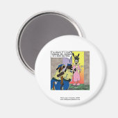 去勢された犬おもしろい漫画ノベルティ磁石 マグネット (正面/裏面)