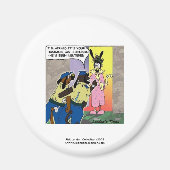 去勢された犬おもしろい漫画ノベルティ磁石 マグネット (正面)