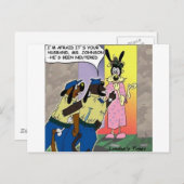 去勢された面白い夫の犬、または警察のギフト＆Tシャツ ポストカード (正面/裏面)