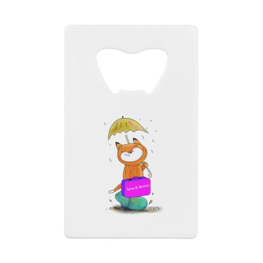 去勢する クレジットカード栓抜き (正面)