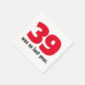 去年は39歳だった スタンダードカクテルナプキン (角)