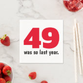 去年は49歳だった スタンダードカクテルナプキン (インサイチュ)