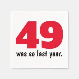 去年は49歳だった スタンダードカクテルナプキン