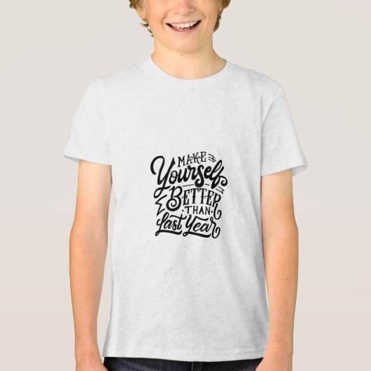 去年より自分を良くする トライブレンドTシャツ (正面)