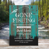 去退職した行魚釣りティール(緑がかった色)アウトドア退職 招待状