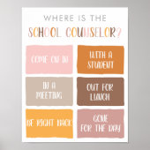 参事官事務所のドアの標識はどこ ポスター (正面)