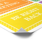 参事官事務所のドアの標識はどこ ポスター (角)