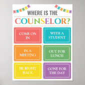 参事官事務所のドアの標識はどこ ポスター (正面)