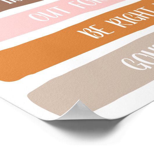 参事官事務所のドアの標識はどこ ポスター (角)